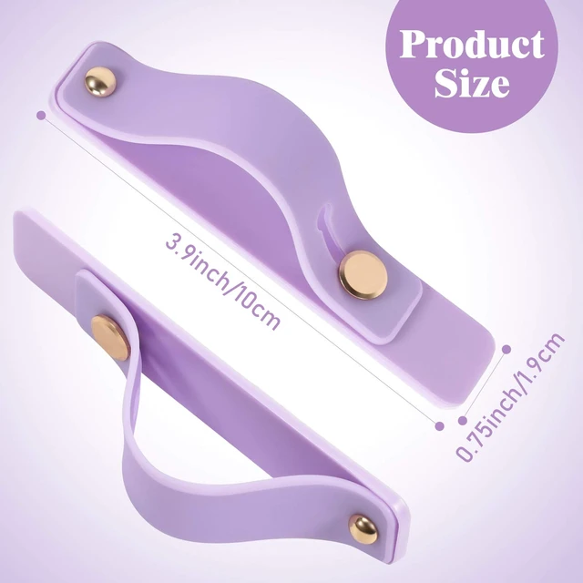Alt view image 4 of 6 - 15 Pcs Phone Grip Strap Telescopic Finger Strap Stand,Colorful | Cell Phone Grip Strap Holder, Silicone Material, for Most Mobile Phone and Tablets