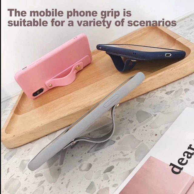 Alt view image 5 of 6 - 12-Piece Universal Phone Loop Finger Strap Holder, Portable Silicone Grip Strap for Phone Cases, Telescopic Finger Loop (Assorted Colors)