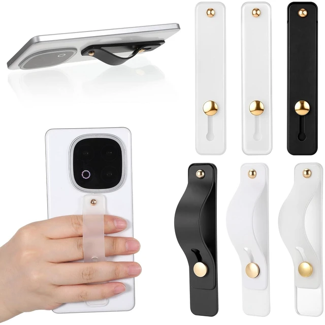 Main image of 6 Pcs Phone Grips Strap Holder for Hand Grip Finger Kickstand | Universal Phones Case Holder Strap for Back of Phones Portable Phone Loop Finger Holder for Most Smartphones