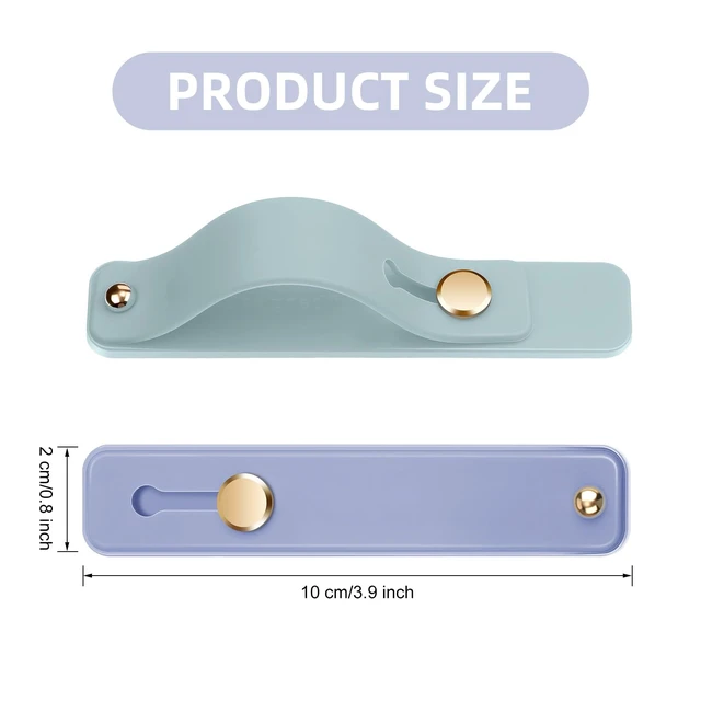 Alt view image 2 of 7 - 12 Pcs Phone Finger Strap, Morandi Colors | Finger Loop for Phone Elastic Telescopic Band with Secure One Handed Hold, for Smartphone Cases