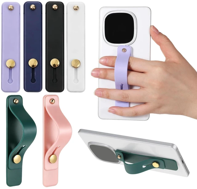 Main image of 6Pcs Phone Finger Strap Grip Universal Device Bracket | Phone Loop Finger Holder, Telescopic Finger Loop, Portable Stand Bracket, for Daily User, Electronic Device Enthusiast