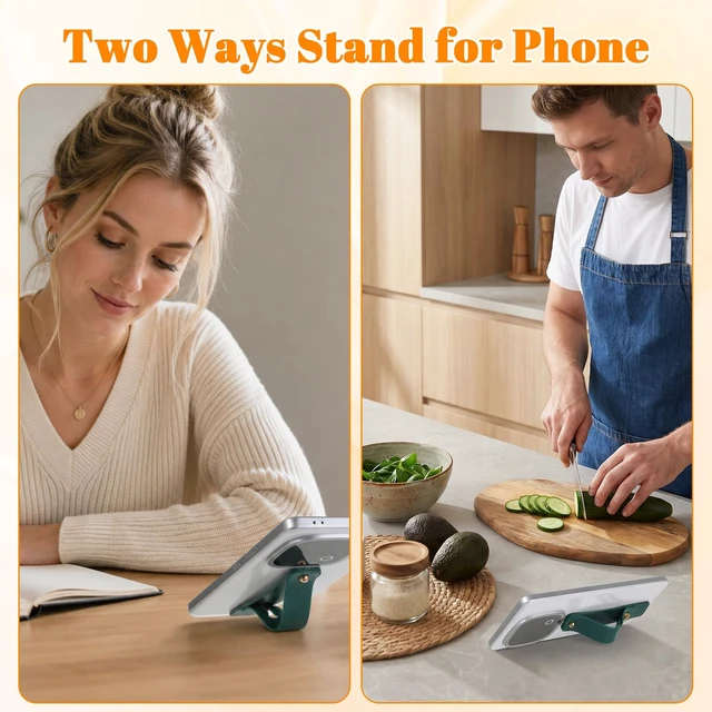 Alt view image 4 of 7 - 6Pcs Phone Finger Strap Grip Universal Device Bracket | Phone Loop Finger Holder, Telescopic Finger Loop, Portable Stand Bracket, for Daily User, Electronic Device Enthusiast
