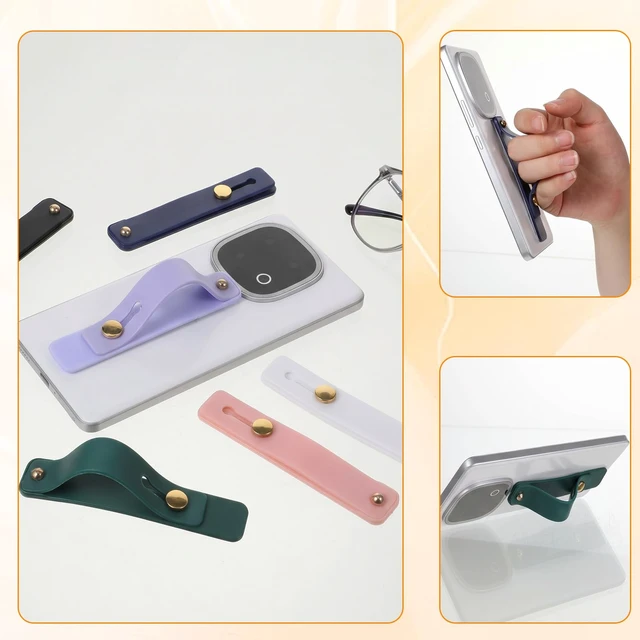 Alt view image 5 of 7 - 6Pcs Phone Finger Strap Grip Universal Device Bracket | Phone Loop Finger Holder, Telescopic Finger Loop, Portable Stand Bracket, for Daily User, Electronic Device Enthusiast