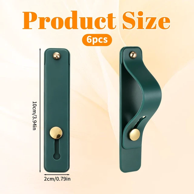 Alt view image 2 of 7 - 6Pcs Phone Finger Strap Grip Universal Device Bracket | Phone Loop Finger Holder, Telescopic Finger Loop, Portable Stand Bracket, for Daily User, Electronic Device Enthusiast