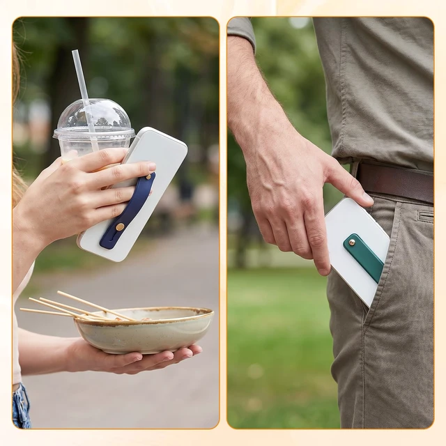 Alt view image 6 of 7 - 6Pcs Phone Finger Strap Grip Universal Device Bracket | Phone Loop Finger Holder, Telescopic Finger Loop, Portable Stand Bracket, for Daily User, Electronic Device Enthusiast