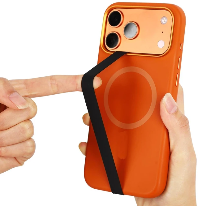 Main image of Elastic Silicone Phone Grip Straps, Non-Slip Holders for iPhone and Android | Elastic Silicone Strap,More Secure Grip,Slim Profile,Multiple Phone Uses,Simple Installation,Phone Grip Strap