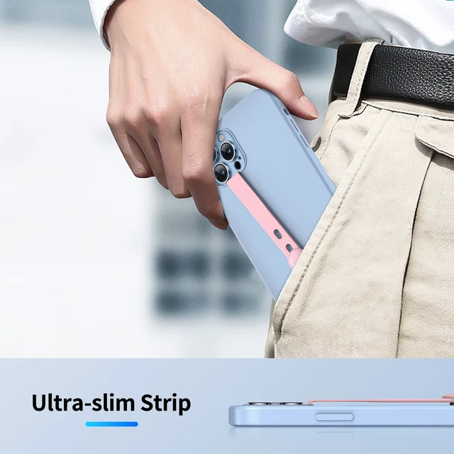 Alt view image 5 of 6 - (3 Pack) Finger Phone Grip, Adjustable Silicone Cellphone Strap for Phone Case as Phone Loop Holder for iPhone Case & Samsung Phone, Black