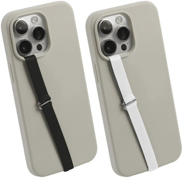 Main image of C-Shaped Clip Finger Phone Grip, Silicone Mobile Phone Strap for Phone Case with Clip as Phone Loop Holder