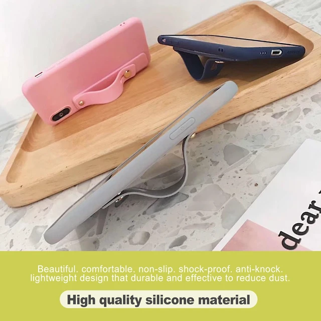 Alt view image 6 of 6 - 12 Pack Silicone Phone Finger Strap Grip Loop Holder for Universal Cell Phone Cases Adhesive Back One-Hand Operation Mobile Phone Accessory