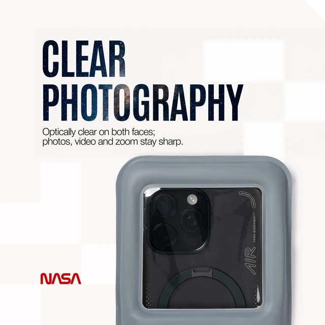 Alt view image 6 of 7 - NASA Waterproof Phone Pouch with AirLock Seal (2 Pack, Regular) | Underwater Touchscreen | Waterproof to 20m | Official NASA | K24 Floating Pouch | 40% Tougher PVC | Fits Most Phones
