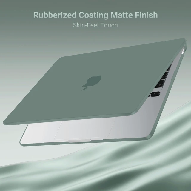Alt view image 6 of 7 - Compatible with MacBook Air 13 inch Case M5 2026 M4 M3 M2 2025-2022 | A3449 A3240 A3113 A2681, Hard Shell&Keyboard Cover&Screen Film&Type C for MacBook Air 13.6 inch Case, Emerald Green