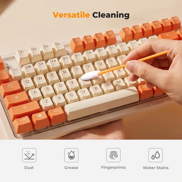 Alt view image 2 of 7 - 50 Foam Cleaning Swabs,for Electronics,Camera,Deep Cleaning | Premium Foam Swabs,Strong Adsorption,No Dripping,Long Sturdy Handle,Flexible,Unbreakable,Dual Packaging,Multi-Device Use,MK09