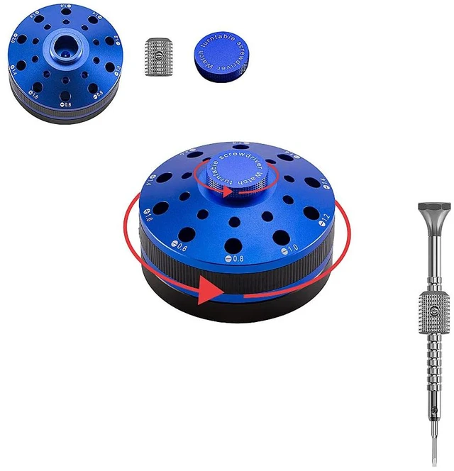 Alt view image 4 of 6 - 10 pcs Precision Slotted And Phillips Watch Screwdriver Set Different Sizes With 20 Extra Replace Blades Watchmaker Screwdriver Set for Watch,Jewelry,Eyeglass
