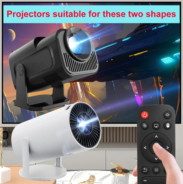 Alt view image 2 of 7 - Remote Compatible with Magcubic/Aubor/Xgody HY300Pro,Maypug P1 Projector | Compatible specified HY300/HY300Pro series Portable projectors only,no batteries included.
