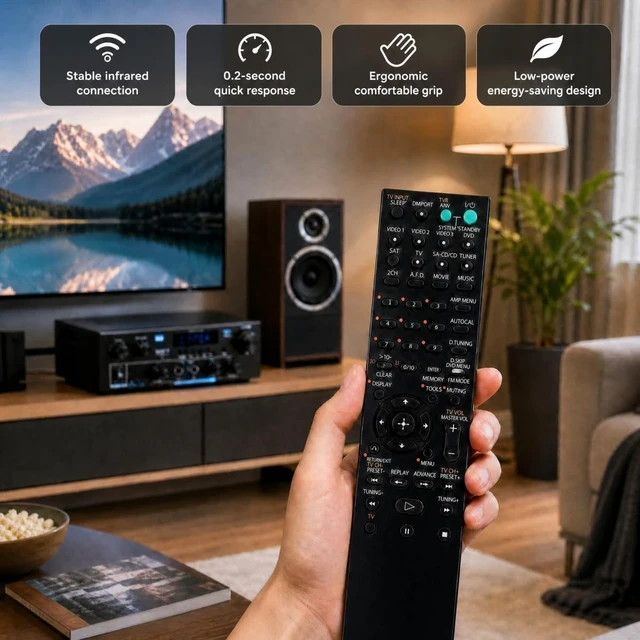 Alt view image 4 of 5 - New Replacement Remote Control Compatible with Sony STR-DE695 STR-K840P STR-K850P RM-AAU057 STR-K7000 STR-DG500 STR-DE598 STR-DE495 STR-DE695 AV Receiver