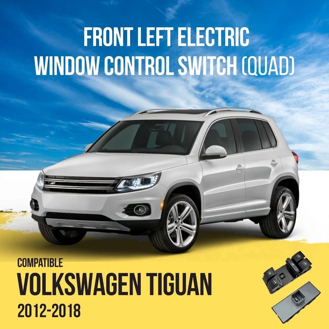 Alt view image 4 of 7 - MAXTEL Front Left Electric Window Control Switch (Quad) Compatible with Volkswagen Tiguan 2012-2018, Window Lock/Unlock, 1-Year Manufacturer Warranty