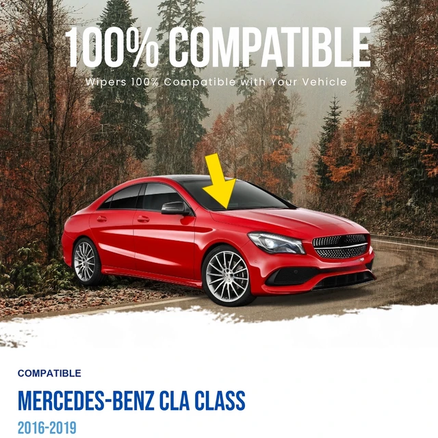 Alt view image 4 of 4 - MAXTEL Front Windshield Wiper Arm, Passenger Side, Fits Mercedes-Benz CLA Class 2016-2019 (Original A1768203600)