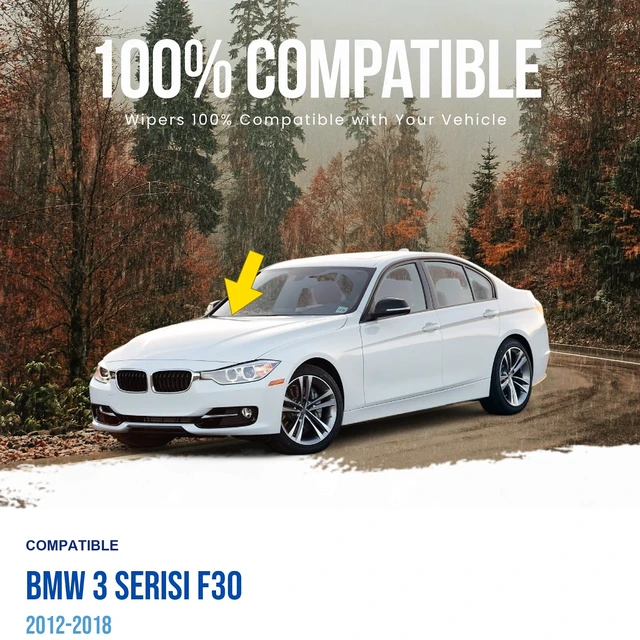 Alt view image 2 of 4 - MAXTEL Front Windshield Wiper Arm, Passenger Side, Fits BMW 3 Serisi F30 2012-2018 (Original 61619465075)