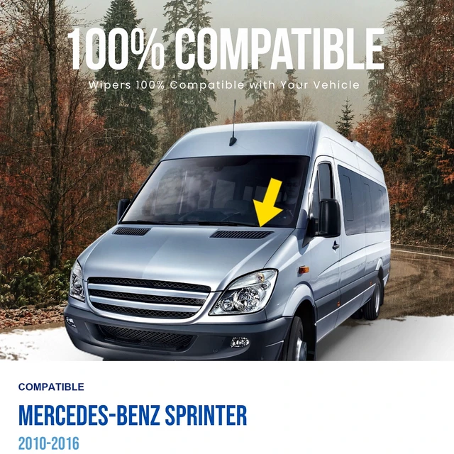 Alt view image 2 of 5 - MAXTEL Front Windshield Wiper Arm, Driver Side, Fits Mercedes-Benz Sprinter 2010-2016 (Original A0018205844)