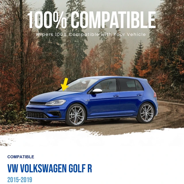 Alt view image 2 of 5 - MAXTEL Front Windshield Wiper Arm, Passenger Side, Fits VW Volkswagen Golf R 2015-2019 (Original 5G1955410)