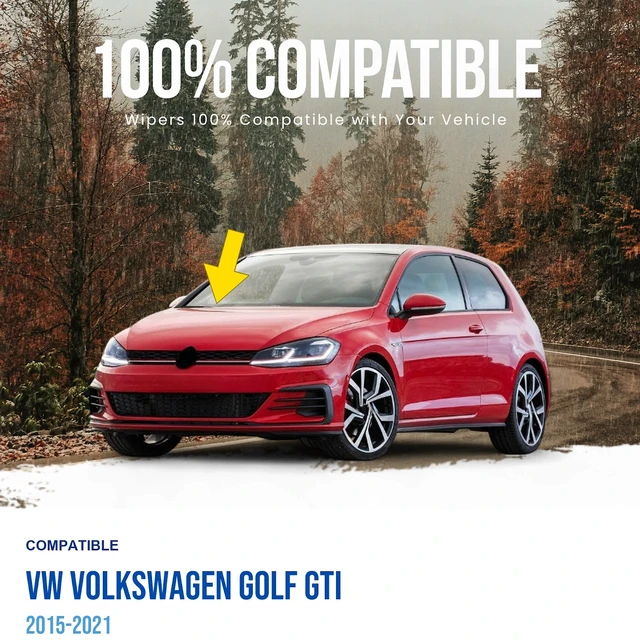 Alt view image 2 of 5 - MAXTEL Front Windshield Wiper Arm, Passenger Side, Fits VW Volkswagen Golf GTI 2015-2021 (Original 5GM955410)