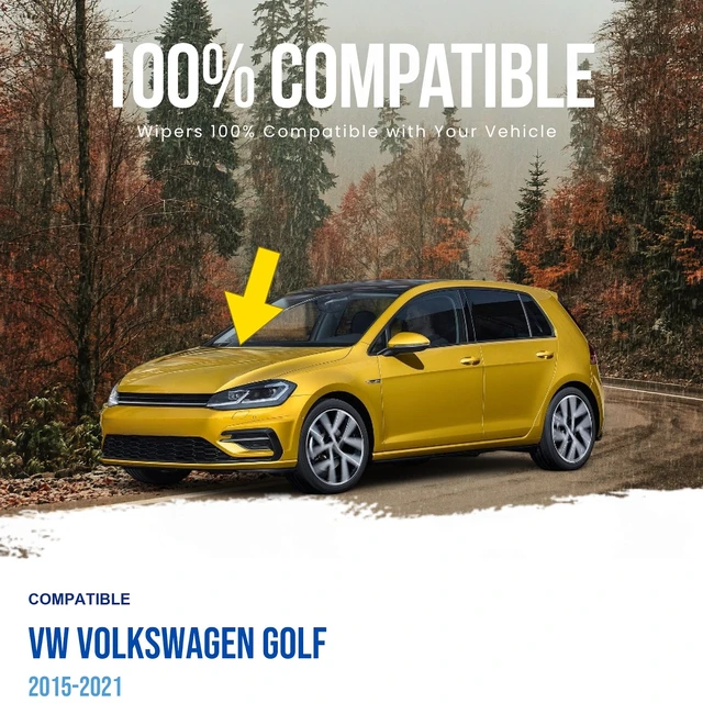 Alt view image 2 of 5 - MAXTEL Front Windshield Wiper Arm, Passenger Side, Fits VW Volkswagen Golf 2015-2021 (Original 5GM955410)