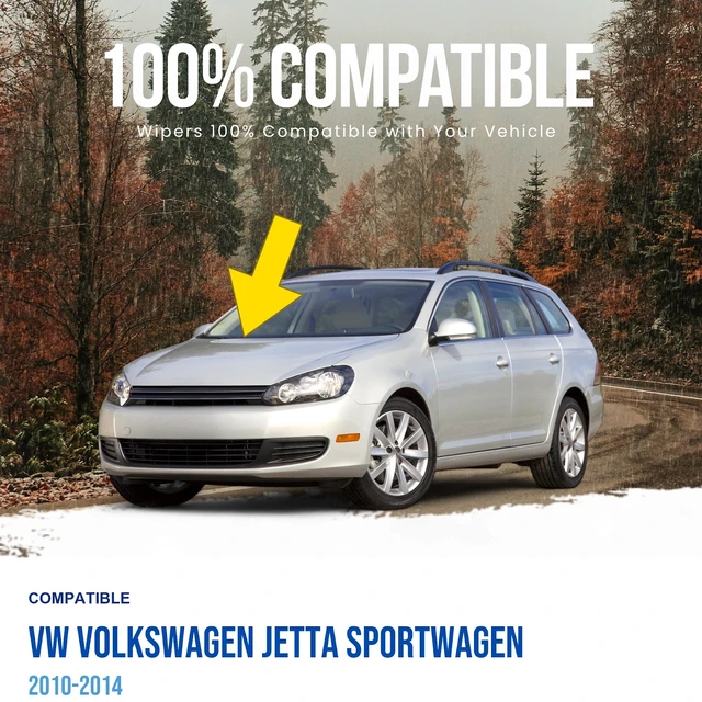 Alt view image 2 of 5 - MAXTEL Front Windshield Wiper Arm, Passenger Side, Fits VW Volkswagen Jetta Sportwagen 2010-2014 (Original 1Q1955410)