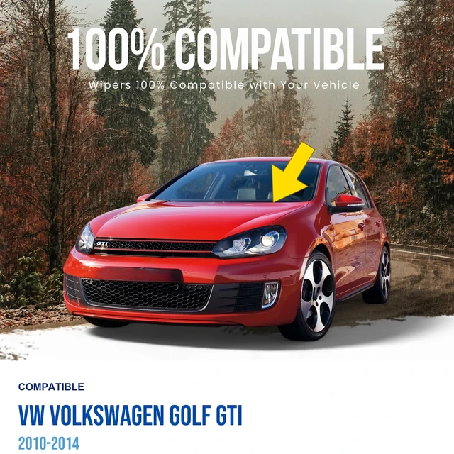 Alt view image 2 of 5 - MAXTEL Front Windshield Wiper Arm, Driver Side, Fits VW Volkswagen Golf GTI 2010-2014 (Original 1Q1955409)