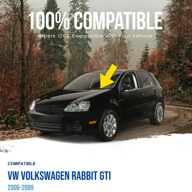 Alt view image 2 of 5 - MAXTEL Front Windshield Wiper Arm, Driver Side, Fits VW Volkswagen Rabbit GTI 2006-2009 (Original 1Q1955409)