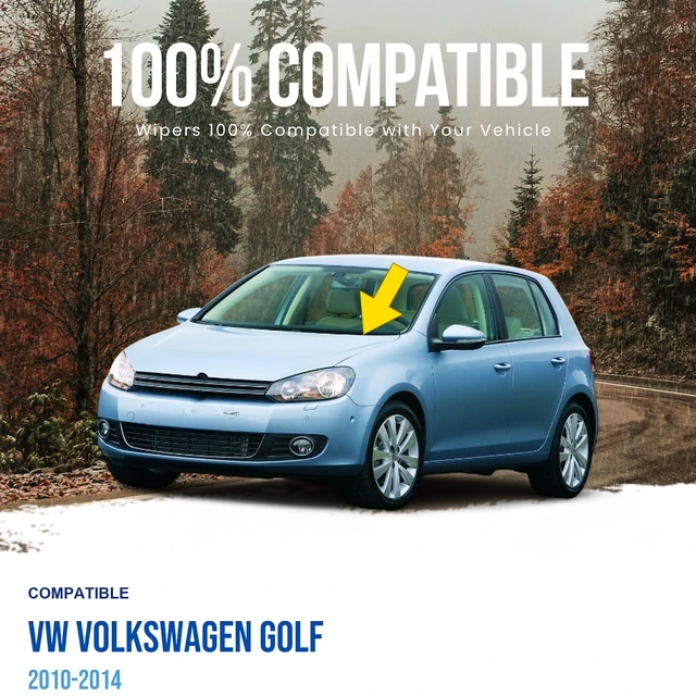 Alt view image 2 of 5 - MAXTEL Front Windshield Wiper Arm, Driver Side, Fits VW Volkswagen Golf 2010-2014 (Original 1Q1955409)