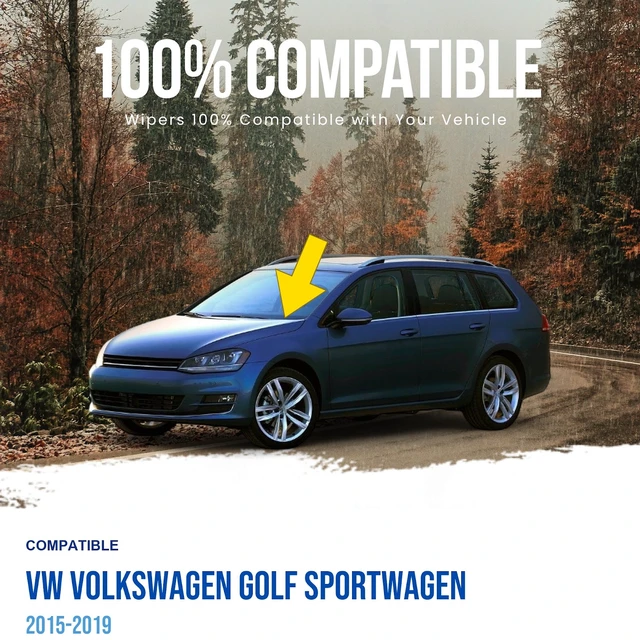Alt view image 2 of 5 - MAXTEL Front Windshield Wiper Arm, Driver Side, Fits VW Volkswagen Golf Sportwagen 2015-2019 (Original 5GM955409)