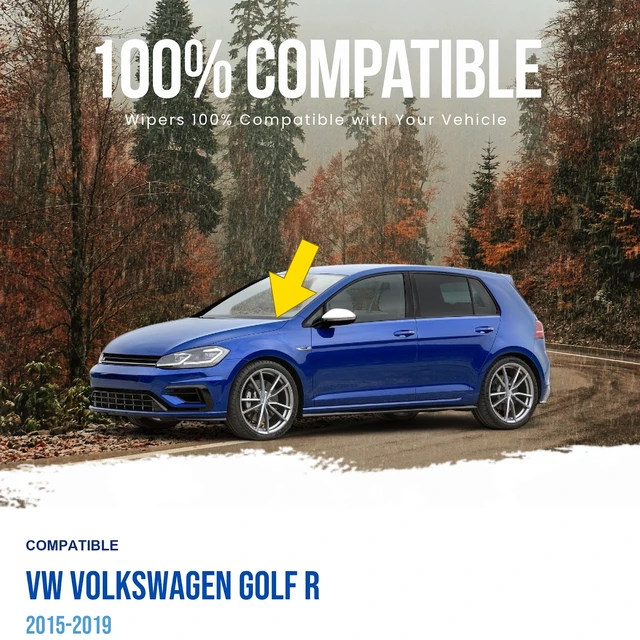 Alt view image 2 of 5 - MAXTEL Front Windshield Wiper Arm, Driver Side, Fits VW Volkswagen Golf R 2015-2019 (Original 5G1955409B)