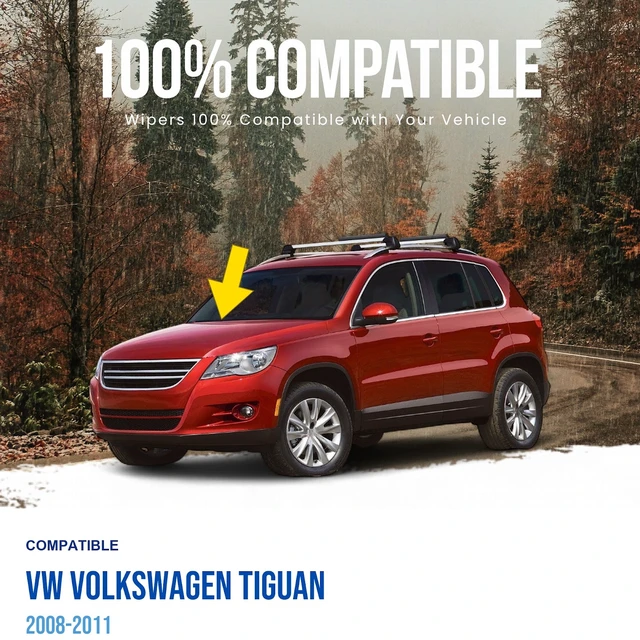 Alt view image 2 of 4 - MAXTEL Front Windshield Wiper Arm, Passenger Side, Fits VW Volkswagen Tiguan 2008-2011 (Original 5N1955410)