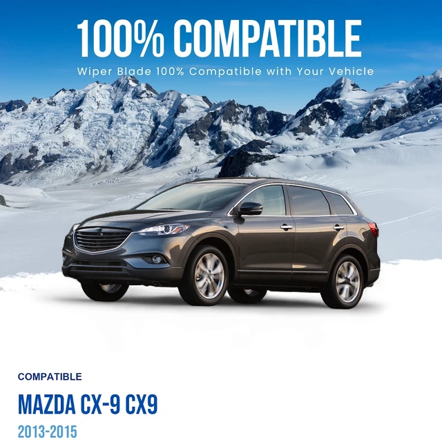 Alt view image 2 of 6 - MAXTEL 26"+16" Front & Silbak 14" Rear Bundle compatible with Mazda CX-9 CX9 2013-2015 (3 Items)