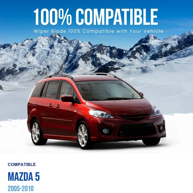 Alt view image 2 of 6 - MAXTEL 26"+16" Front & Silbak 12" Rear Bundle compatible with Mazda 5 2005-2010 (3 Items)