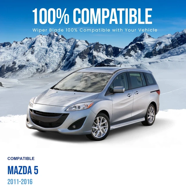 Alt view image 2 of 6 - MAXTEL 26"+16" Front & Silbak 12" Rear Bundle compatible with Mazda 5 2011-2016 (3 Items)