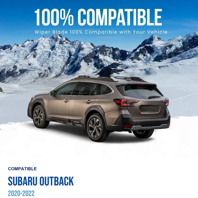 Alt view image 3 of 6 - Silbak Rear Wiper Blade compatible with Subaru Outback 2020-2022, 15 in (380 mm) 86542 AG080