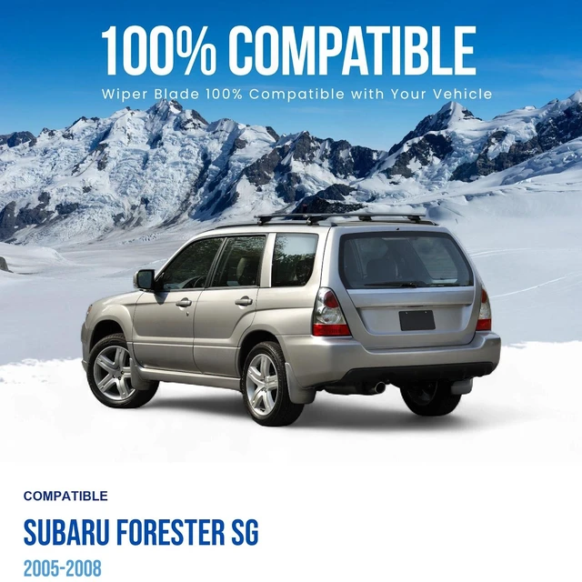 Alt view image 3 of 6 - Silbak Rear Wiper Blade compatible with Subaru Forester SG 2005-2008, 15 in (380 mm) 86542 AG080