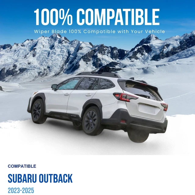 Alt view image 3 of 6 - Silbak Rear Wiper Blade compatible with Subaru Outback 2023-2025, 15 in (380 mm) 86542 AG080