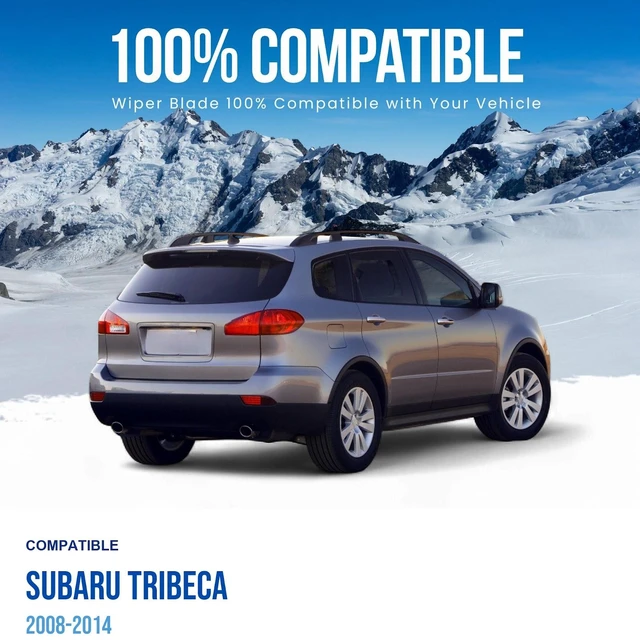 Alt view image 3 of 7 - Silbak Rear Wiper Blade compatible with Subaru Tribeca 2008-2014, 14 in (350 mm) 86542 AE070