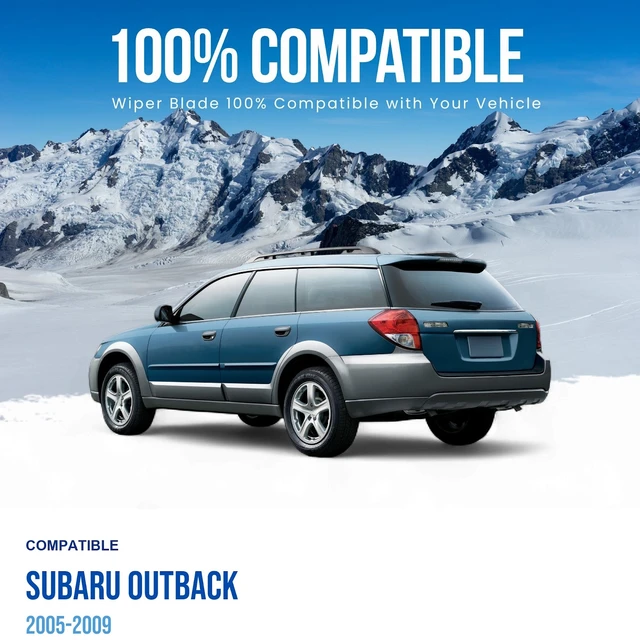 Alt view image 3 of 7 - Silbak Rear Wiper Blade compatible with Subaru Outback 2005-2009, 14 in (350 mm) 86542 AE070