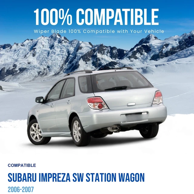 Alt view image 3 of 7 - Silbak Rear Wiper Blade compatible with Subaru Impreza SW Station Wagon 2006-2007, 14 in (350 mm) 86542 AE070