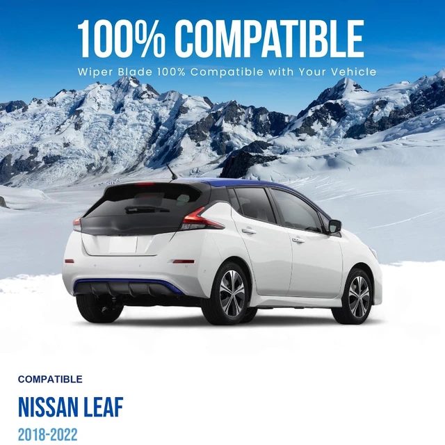 Alt view image 3 of 7 - Silbak Rear Wiper Blade compatible with Nissan Leaf 2018-2022, 14 in (350 mm)