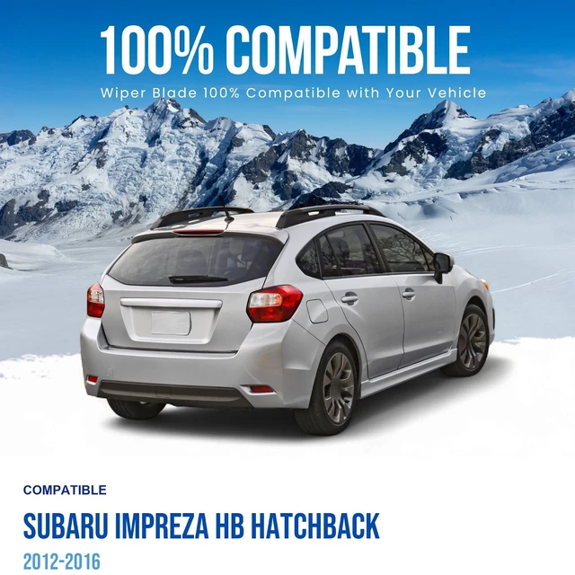 Alt view image 3 of 7 - Silbak Rear Wiper Blade compatible with Subaru Impreza HB Hatchback 2012-2016, 14 in (350 mm)