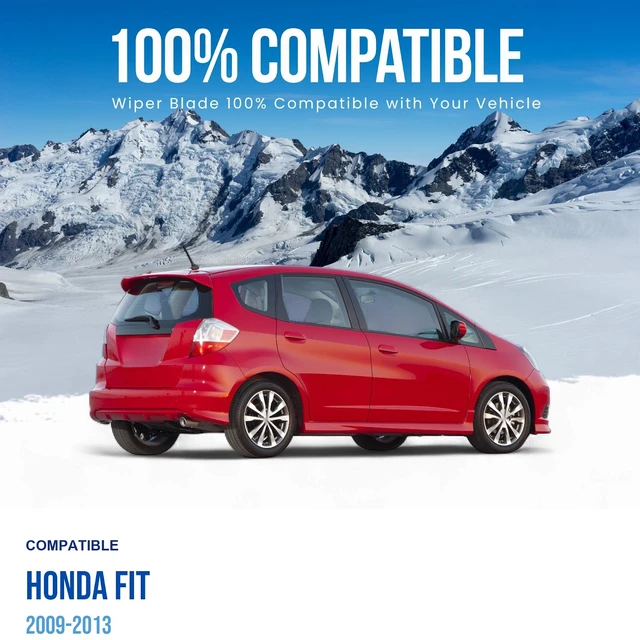 Alt view image 3 of 7 - Silbak Rear Wiper Blade compatible with Honda Fit 2009-2013, 14 in (350 mm)