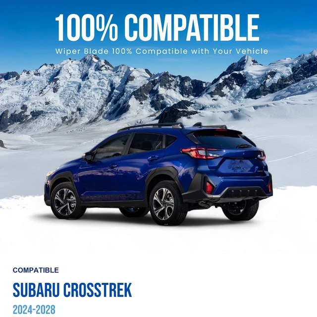 Alt view image 3 of 6 - Silbak Rear Wiper Blade compatible with Subaru Crosstrek 2024-2028, 13 in (330 mm) 86542 FG080