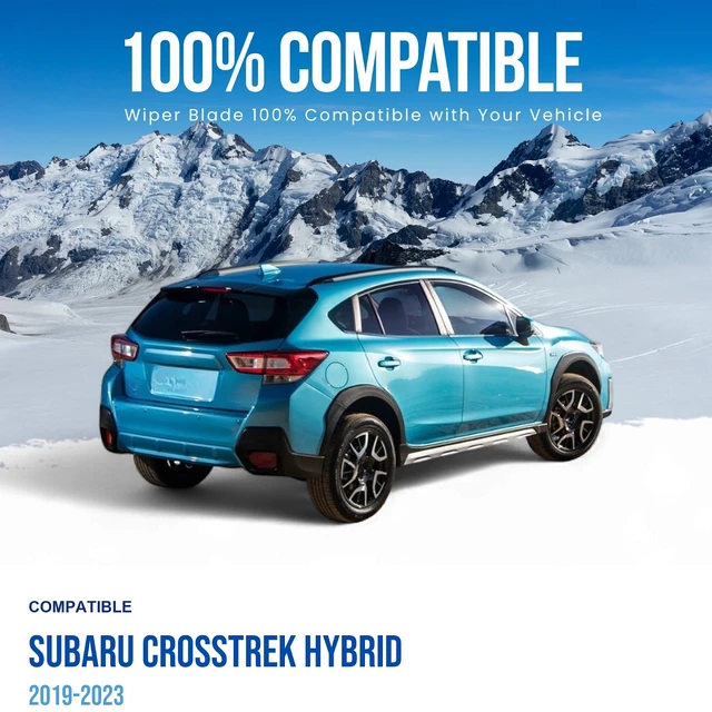Alt view image 3 of 6 - Silbak Rear Wiper Blade compatible with Subaru Crosstrek Hybrid 2019-2023, 13 in (330 mm) 86542 FG080