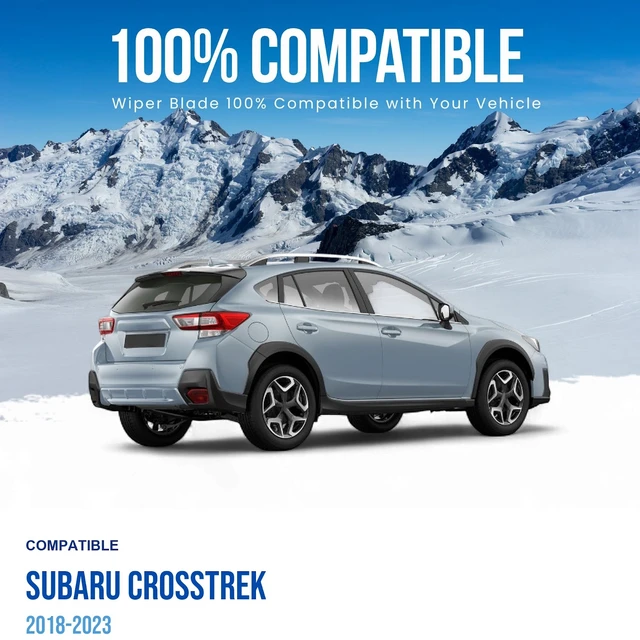 Alt view image 3 of 6 - Silbak Rear Wiper Blade compatible with Subaru Crosstrek 2018-2023, 13 in (330 mm) 86542 FG080