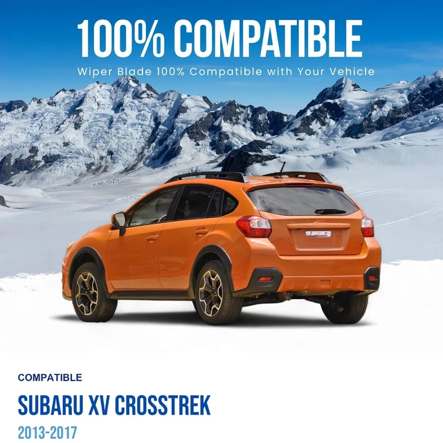 Alt view image 3 of 6 - Silbak Rear Wiper Blade compatible with Subaru XV Crosstrek 2013-2017, 13 in (330 mm) 86542 FG080