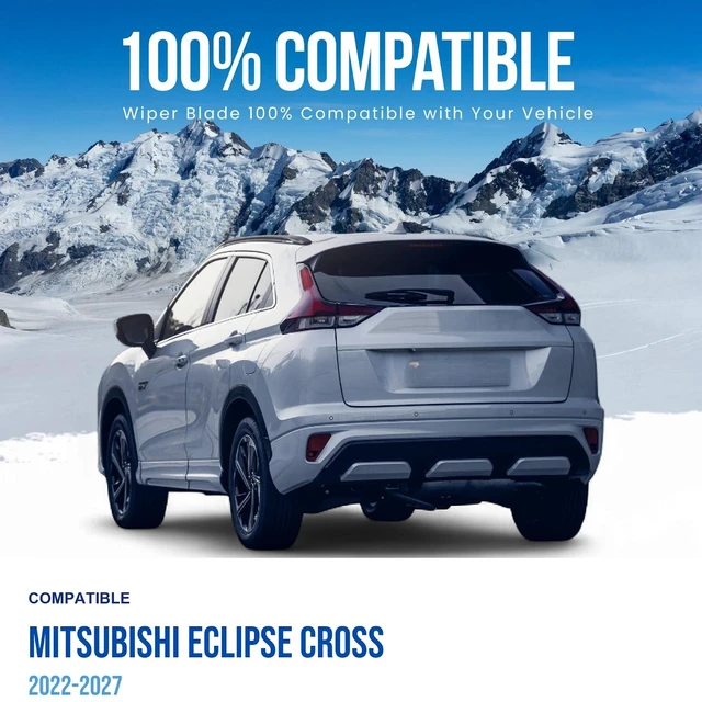 Alt view image 3 of 6 - Silbak Rear Wiper Blade compatible with Mitsubishi Eclipse Cross 2022-2027, 13 in (330 mm)
